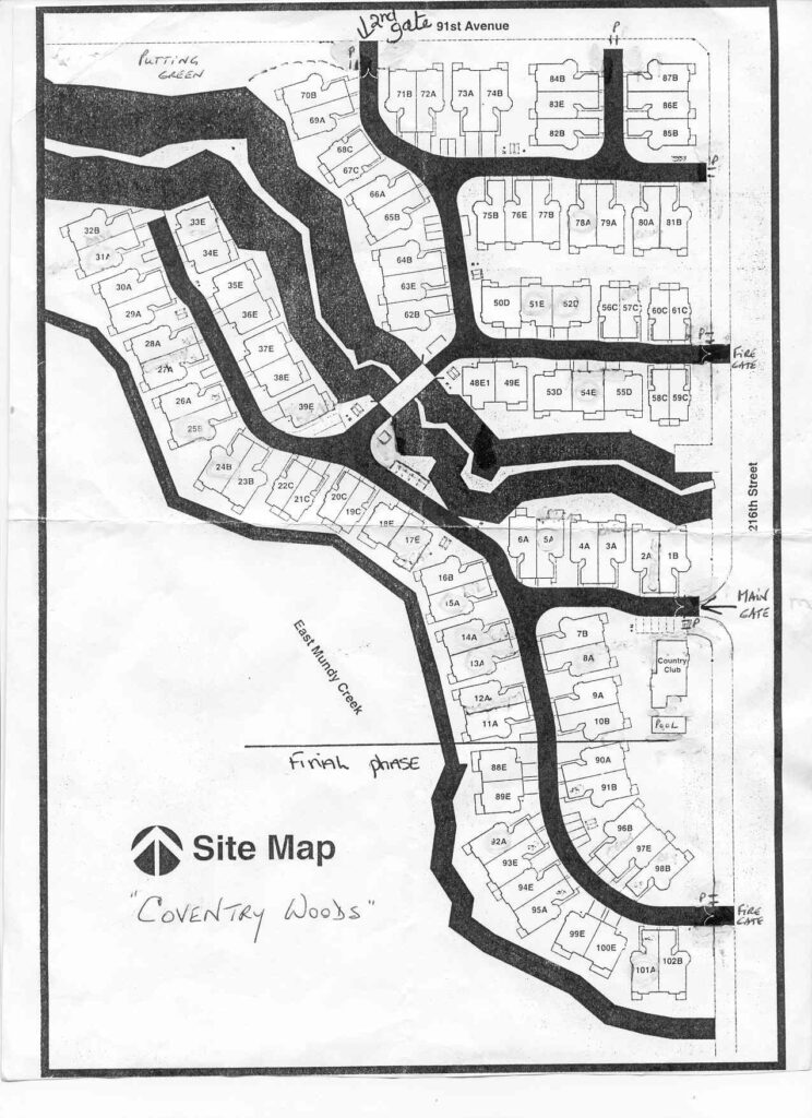 Coventry Woods site map Coventry Woods Langley